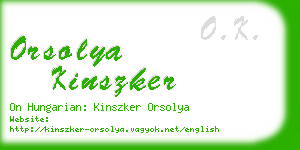 orsolya kinszker business card